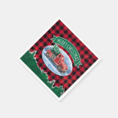 Serviette En Papier Camion Buffalo Plaid (Coin)