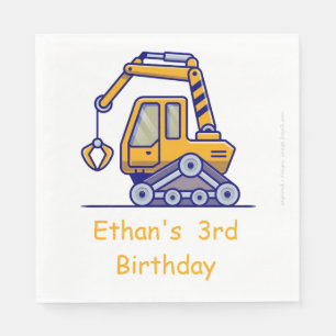 Serviette En Papier Camion de construction pour enfants