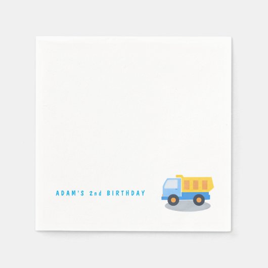 Serviette En Papier Camion de garçon (Devant)