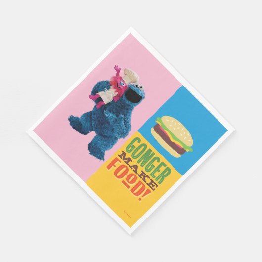 Serviette En Papier Camion fourré de Cookie Monster | Gonger Make Food (Coin)