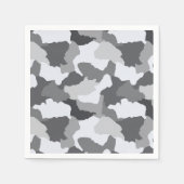 Serviette En Papier Camion gris blanc | Camouflage de neige (Devant)