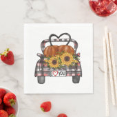 Serviette En Papier Camion Halloween (En situation)