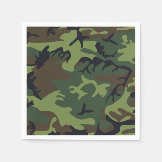 Serviette En Papier Camion militaire de Green Forest (Devant)