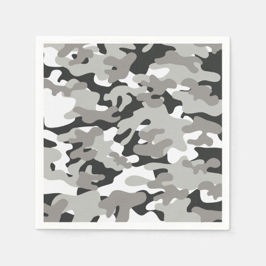 Serviette En Papier Camion noir et gris (Devant)