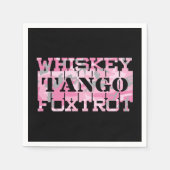 Serviette En Papier Camion rose Foxtrot Tango Whiskey Militaire (Devant)