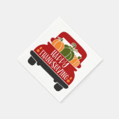 Serviette En Papier Camion Thanksgiving (Coin)