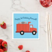 Serviette En Papier Camions fête d'anniversaire (En situation)