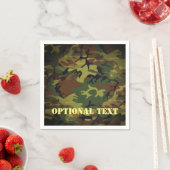Serviette En Papier Cammo vert (En situation)