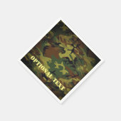 Serviette En Papier Cammo vert (Coin)