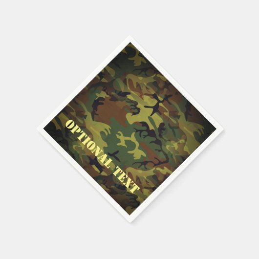 Serviette En Papier Cammo vert (Coin)