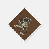 Serviette En Papier Camo Bigfoot Sasquatch (Coin)