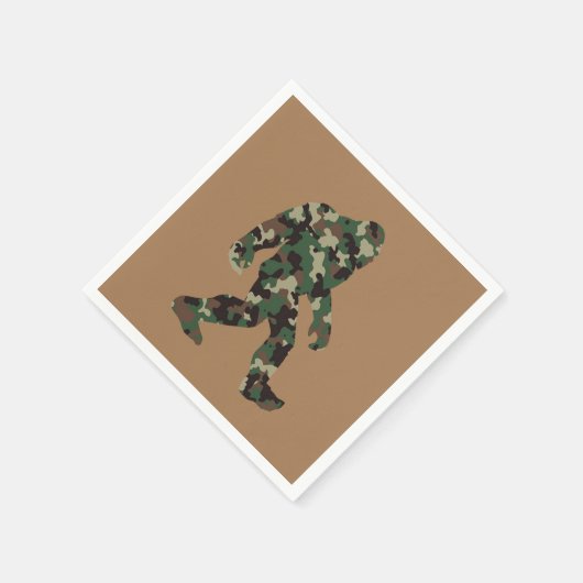 Serviette En Papier Camo Bigfoot Sasquatch (Coin)