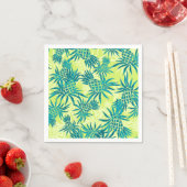 Serviette En Papier Camo d'ananas Hawaiian Tropical (En situation)