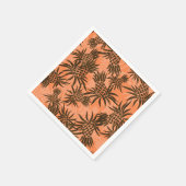 Serviette En Papier Camo d'ananas Hawaiian Tropical (Coin)