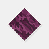Serviette En Papier Camo de couleur violette tyrienne (Coin)