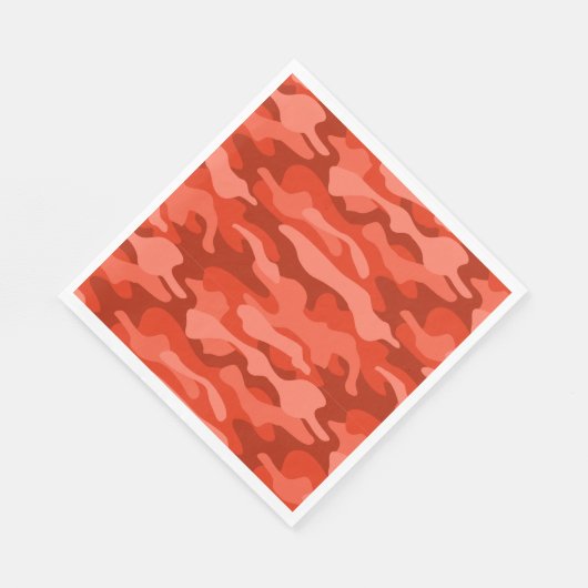 Serviette En Papier Camo monochrome Soda orange (Coin)