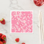 Serviette En Papier Camo rose (En situation)