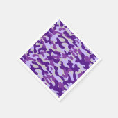 Serviette En Papier Camo violet (Coin)