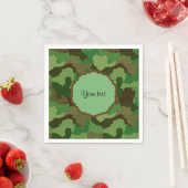 Serviette En Papier Camouflage (En situation)