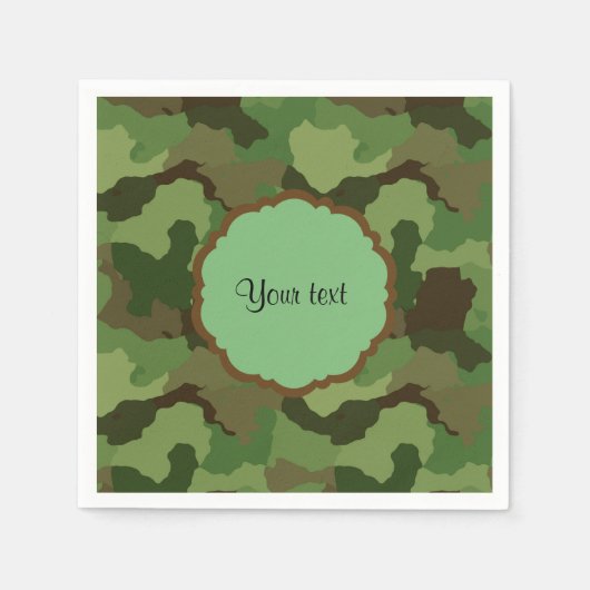Serviette En Papier Camouflage (Devant)