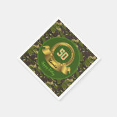 Serviette En Papier Camouflage armée vert 50e anniversaire / fête de c (Coin)