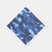 Serviette En Papier Camouflage Bleu Camo Motif de l'armée (Coin)