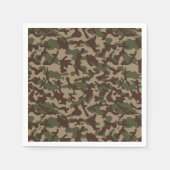 Serviette En Papier Camouflage Bois Profond (Devant)