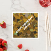 Serviette En Papier Camouflage Brown (En situation)