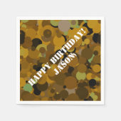 Serviette En Papier Camouflage Brown (Devant)