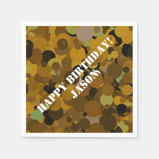 Serviette En Papier Camouflage Brown (Devant)