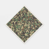 Serviette En Papier Camouflage Brown vert en bois. Camo votre (Coin)