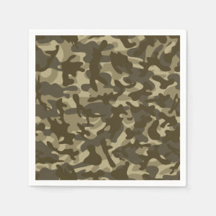 Serviette En Papier Camouflage central