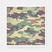 Serviette En Papier Camouflage classique en bois (Devant)