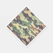 Serviette En Papier Camouflage classique en bois (Coin)