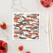 Serviette En Papier Camouflage d'automne (En situation)