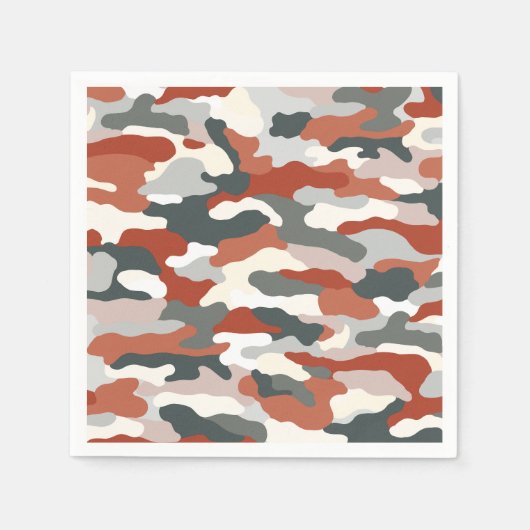 Serviette En Papier Camouflage d'automne (Devant)