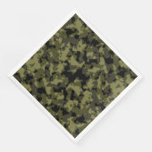Serviette En Papier Camouflage de style militaire (Coin)