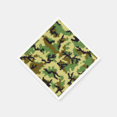 Serviette En Papier Camouflage des bois (Coin)