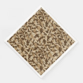 Serviette En Papier Camouflage Désert (Coin)