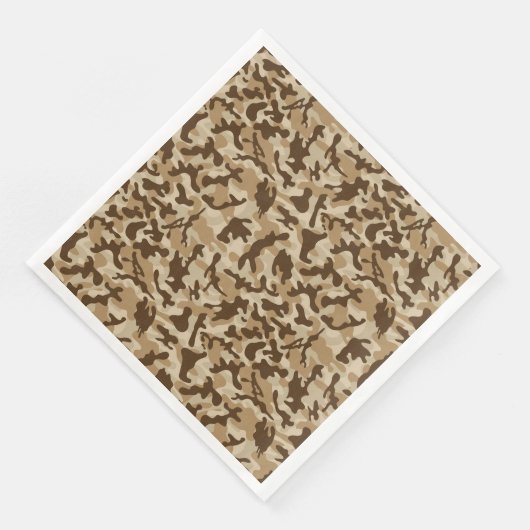 Serviette En Papier Camouflage du désert (Coin)
