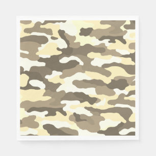 Serviette En Papier Camouflage du désert