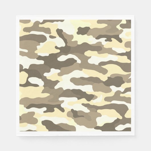 Serviette En Papier Camouflage du désert (Devant)