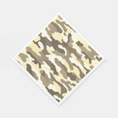Serviette En Papier Camouflage du désert (Coin)