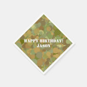 Serviette En Papier Camouflage du désert (Coin)