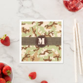 Serviette En Papier Camouflage du désert (En situation)
