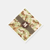 Serviette En Papier Camouflage du désert (Coin)
