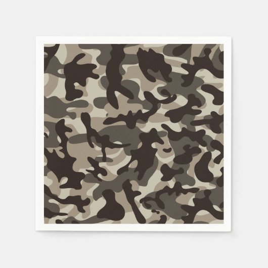 Serviette En Papier Camouflage du quartier fermé (Devant)
