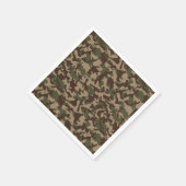 Serviette En Papier Camouflage en bois profond (Coin)