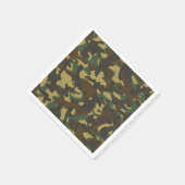 Serviette En Papier Camouflage forestier (Coin)