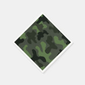 Serviette En Papier camouflage gris vert foncé no.14 imprimer (Coin)